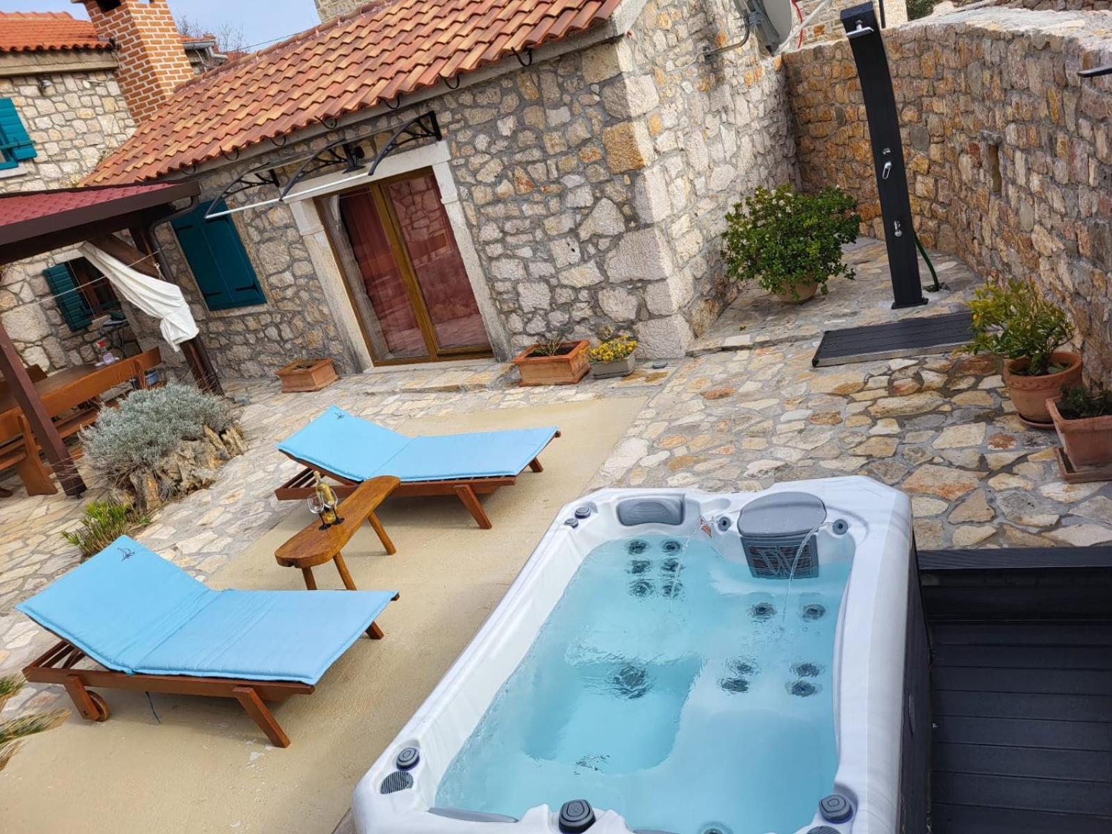 Stone House Knezevic Villa Vinjerac Bagian luar foto