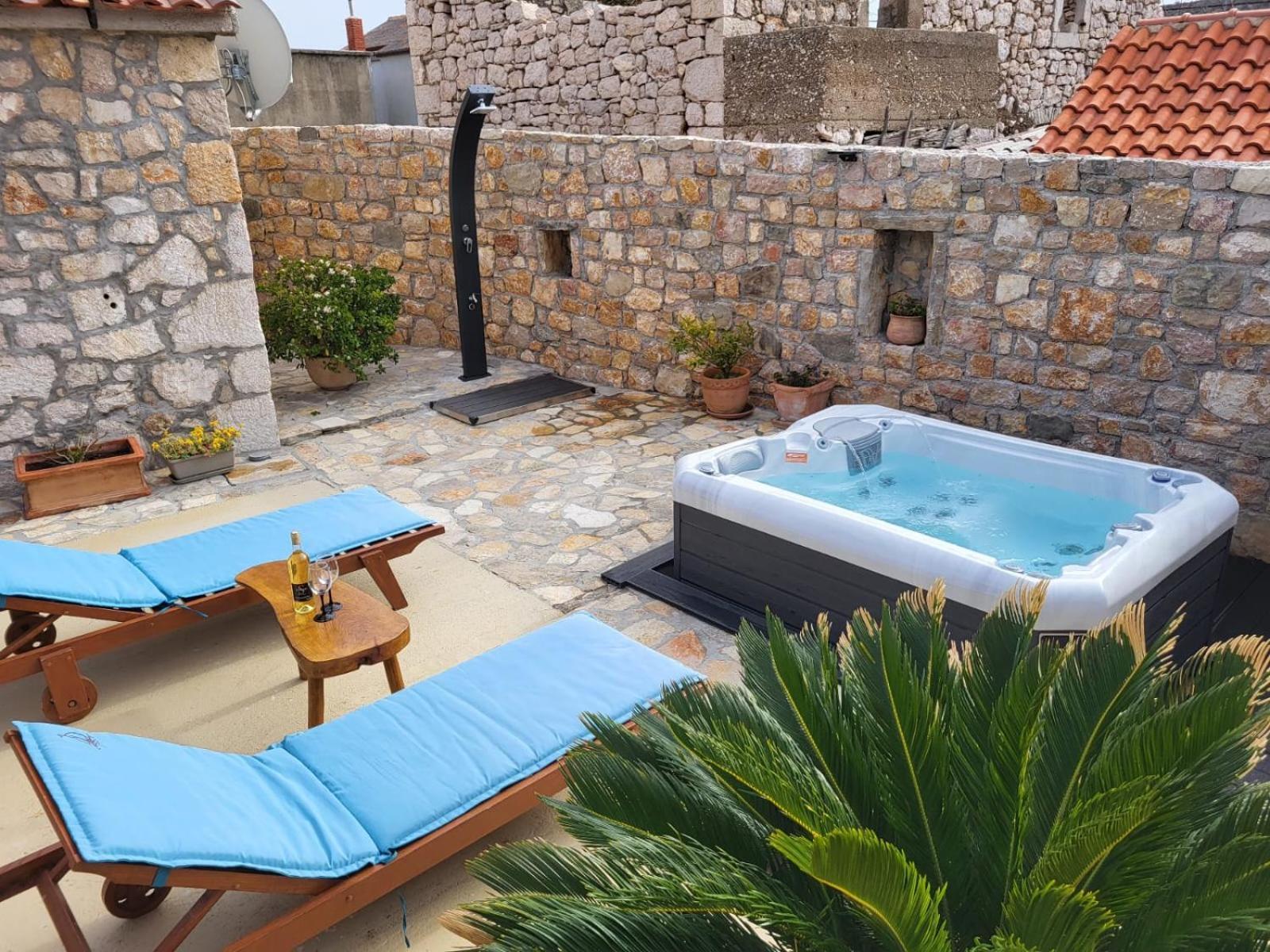Stone House Knezevic Villa Vinjerac Bagian luar foto